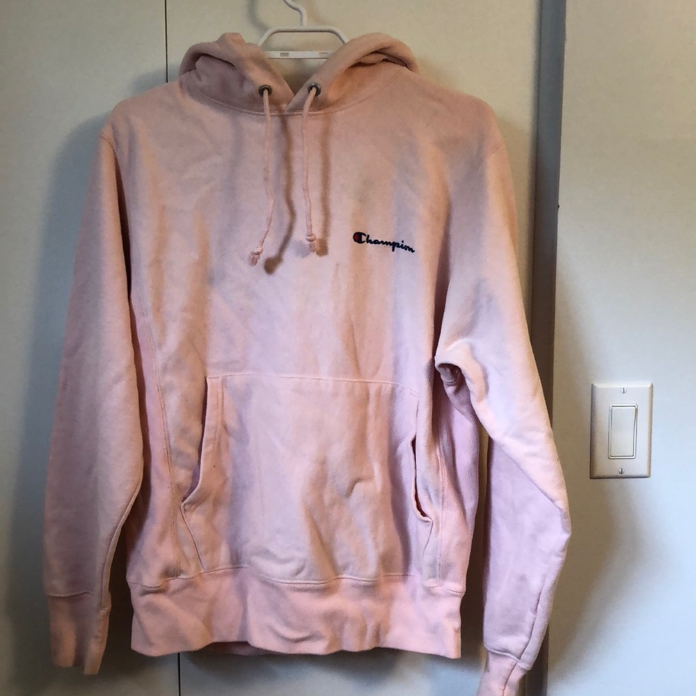 Pink champion hoodie